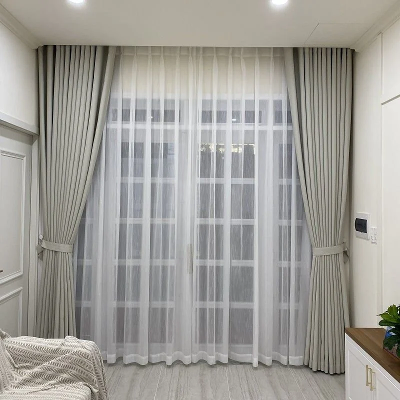Rèm Vải 2 Lớp Cao Cấp Sang Trọng - Mẫu 03 - Hình thực tế 3