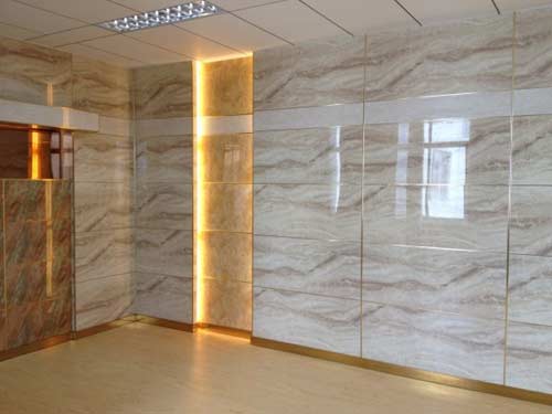 Tấm Ốp Tường Nhựa Lam Sóng Giả Gỗ - Mẫu 25 - Hình thực tế 3