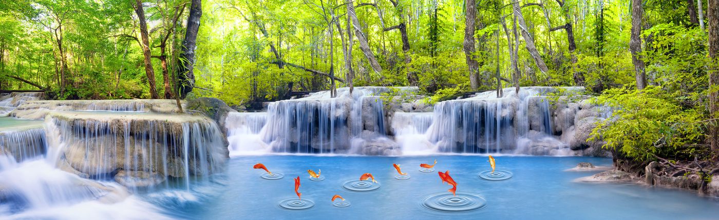 Tranh Dán Tường 3D Phong Cảnh Sơn Thủy - Mẫu 001TPC